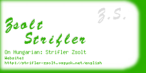 zsolt strifler business card